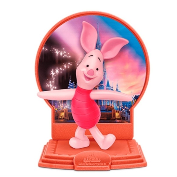 Walt Disney World 50th Anniversary Piglet Pooh McDonalds Kids Toy Happy Meal - Picture 1 of 7